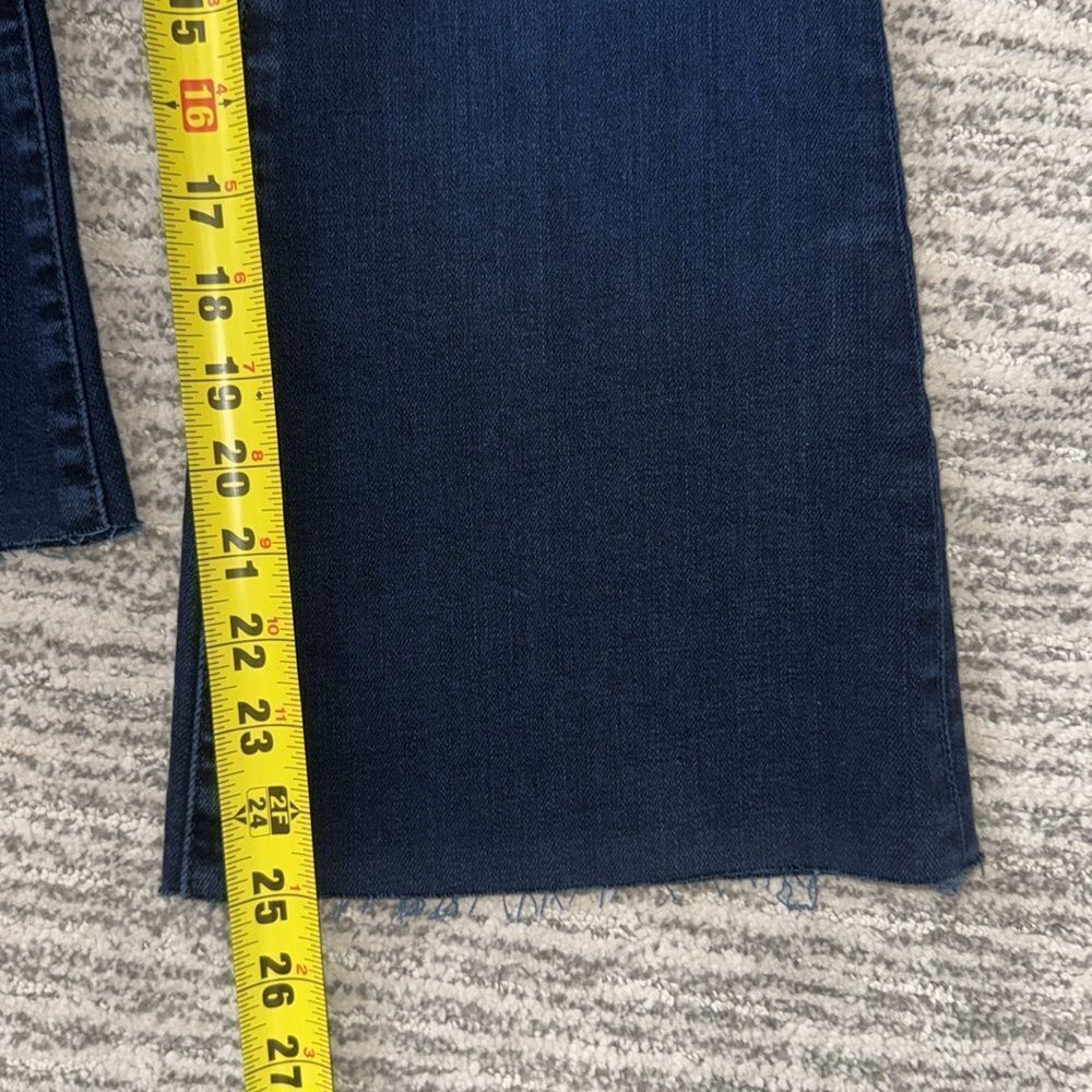 New Frame Denim Le Crop Flare Raw After Jean In Fiona Size 26 - Picture 12 of 16
